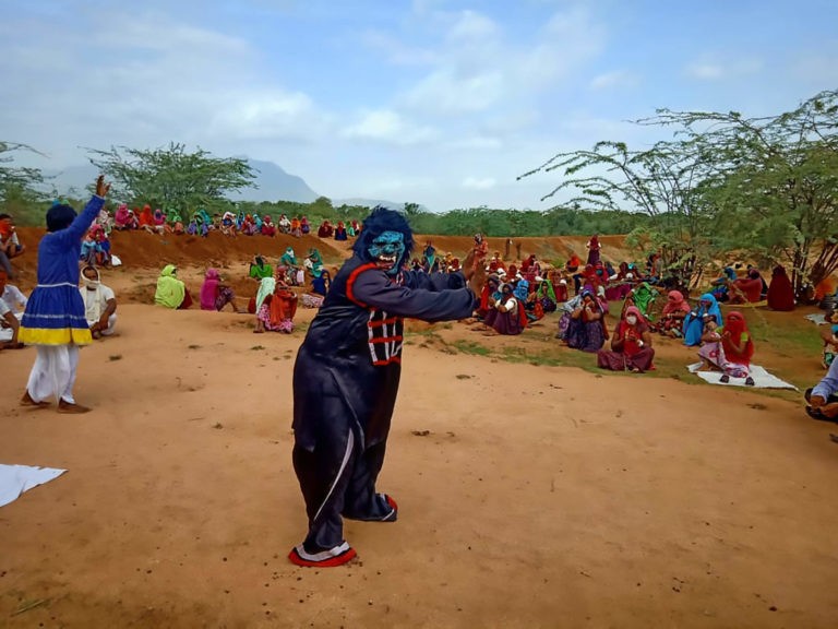 The story of a folk artist group performing for change