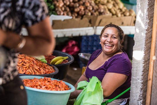 Woman at market