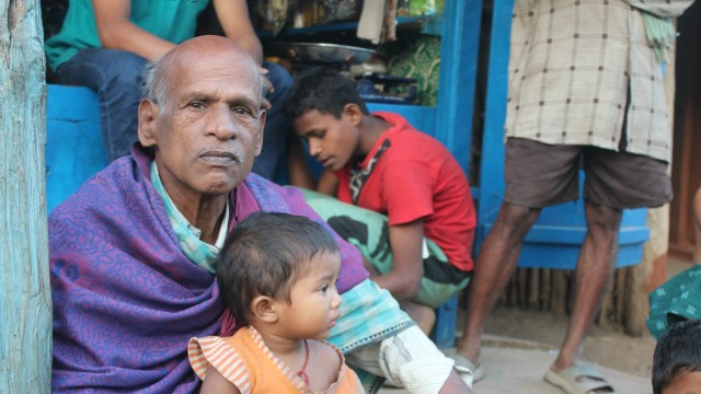 man sitting with child