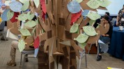 Tree built among all Lab for Change participants during the session Through and Beyond SABC – Our Story. Photo: One Drop / RECO FILMS
