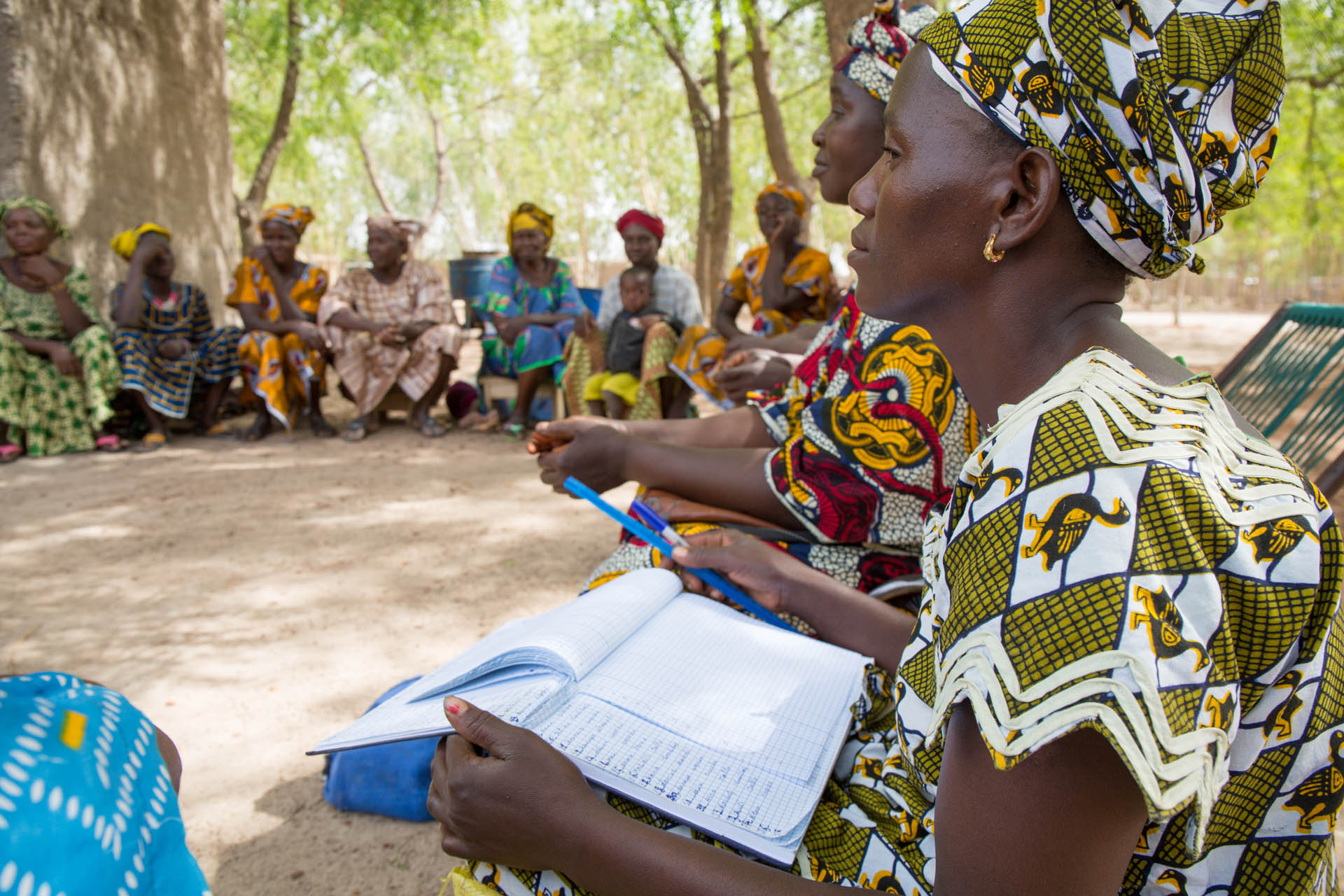 Cercle de femmes au Mali