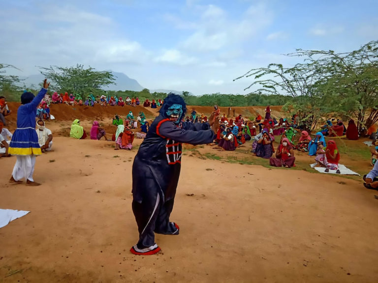 The story of a folk artist group performing for change