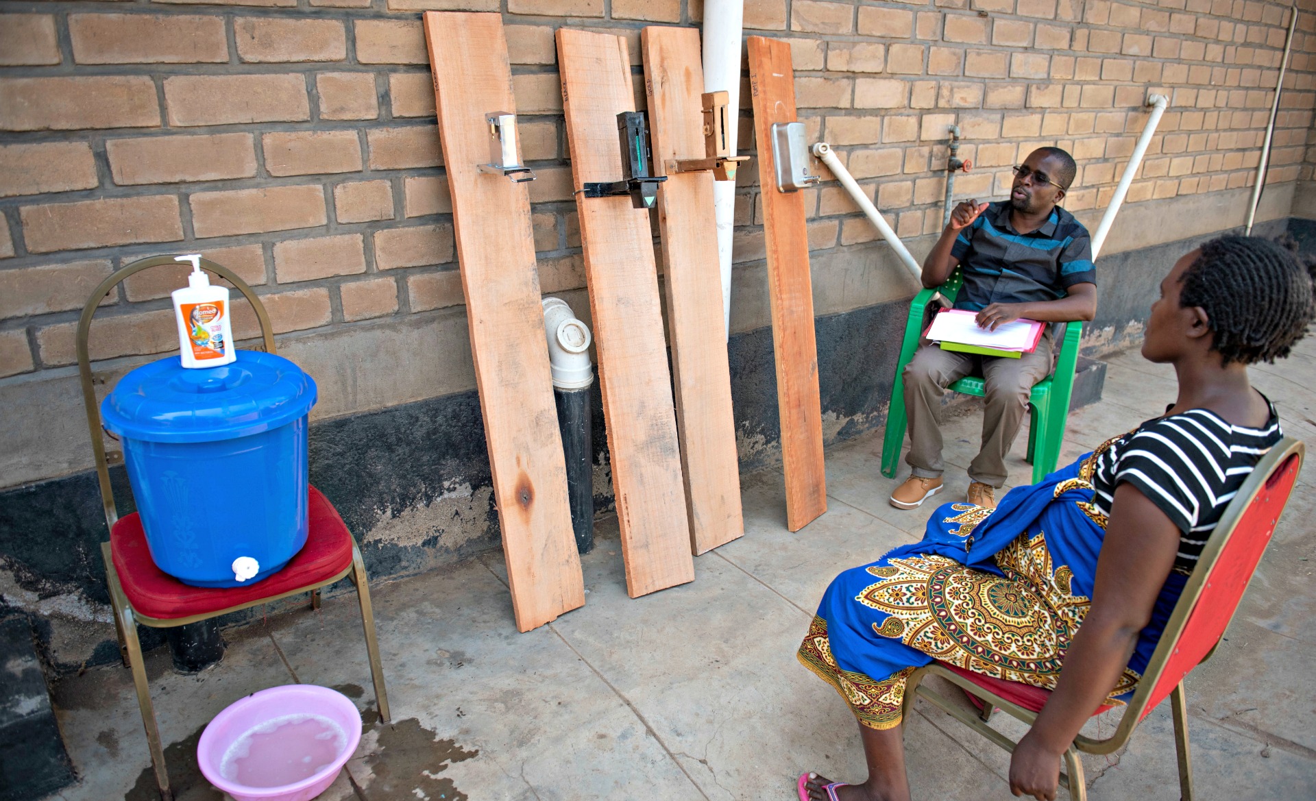 When soap is missing in health care centres